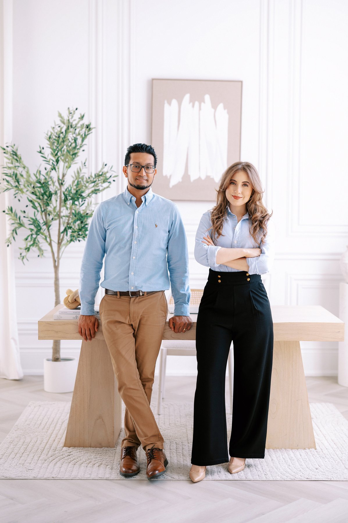 Rockwood Accounting founders standing at a desk
